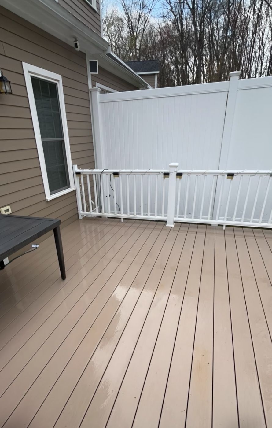 Deck after washing